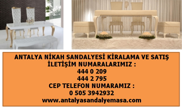 kaliteli nikah sandalyesi kiralama antalya